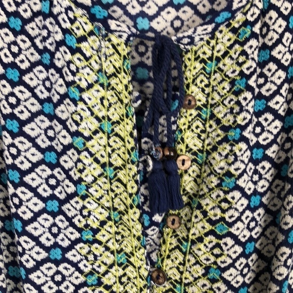 Anthropologie print embroidered romper - Picture 4 of 8